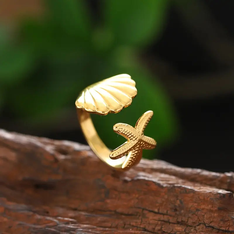 Anillo Conchita y Estrella de Mar