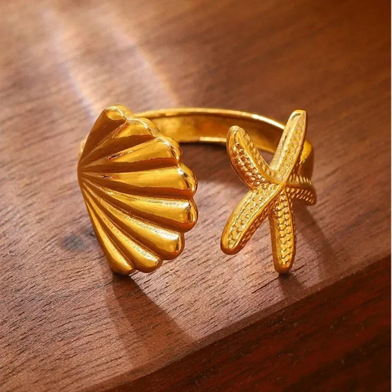 Anillo Conchita y Estrella de Mar